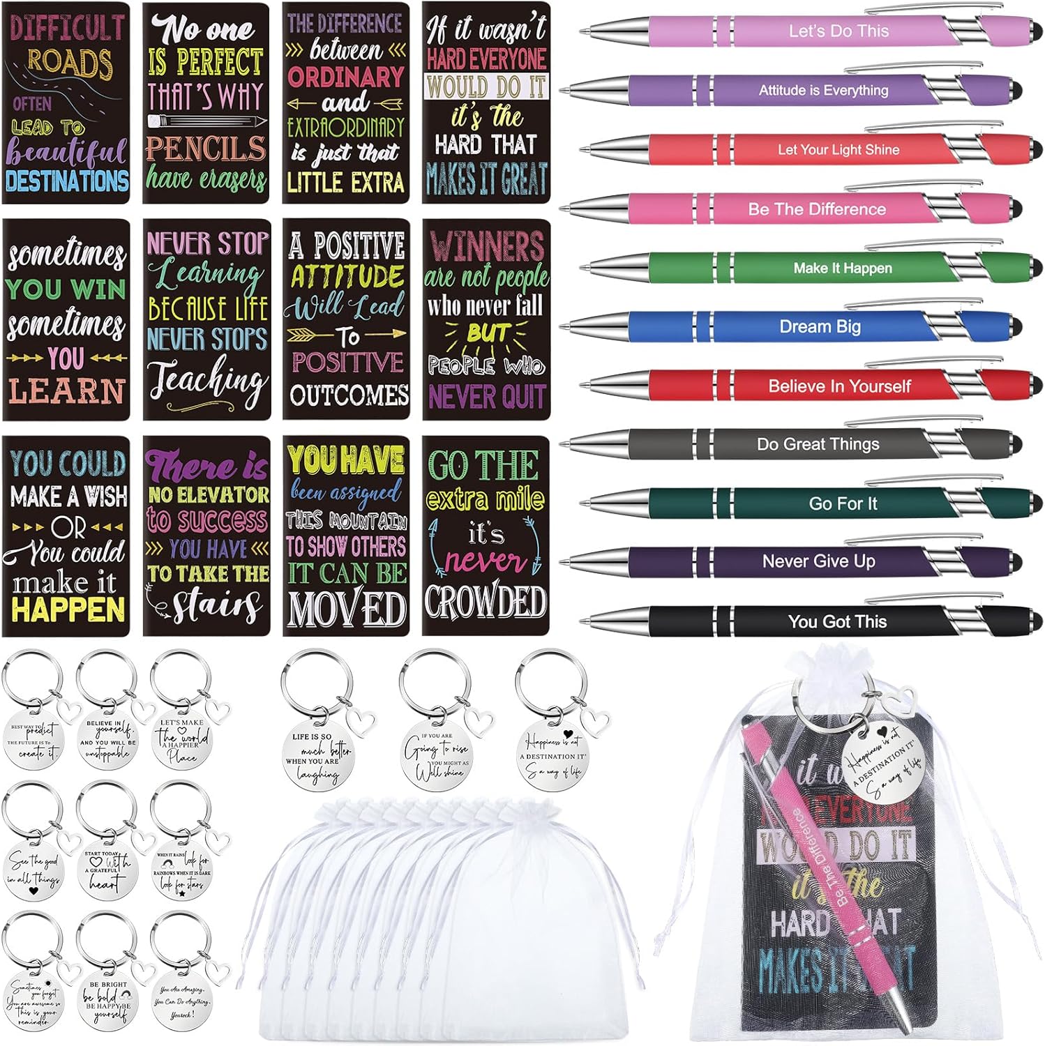 Pasimy 48 Pcs Inspirational Gifts Bulk Include 12