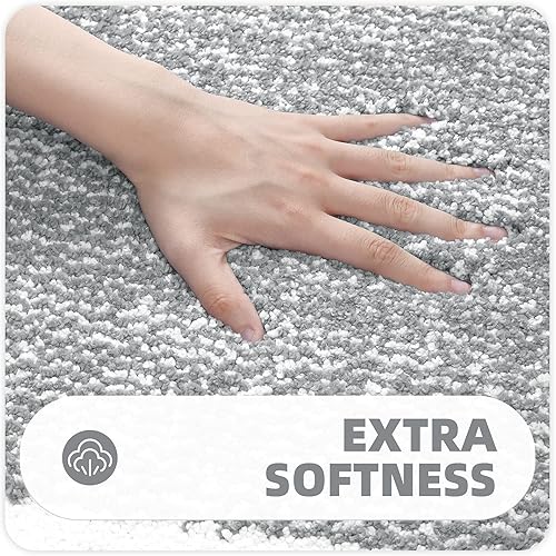 Miniatura 8 de Color G - Juego de 2 alfombras de baño antideslizantes, absorbentes, suaves, lavables, de secado rápido, de 16 x 24 pulgadas + 16 x 24 pulgadas,