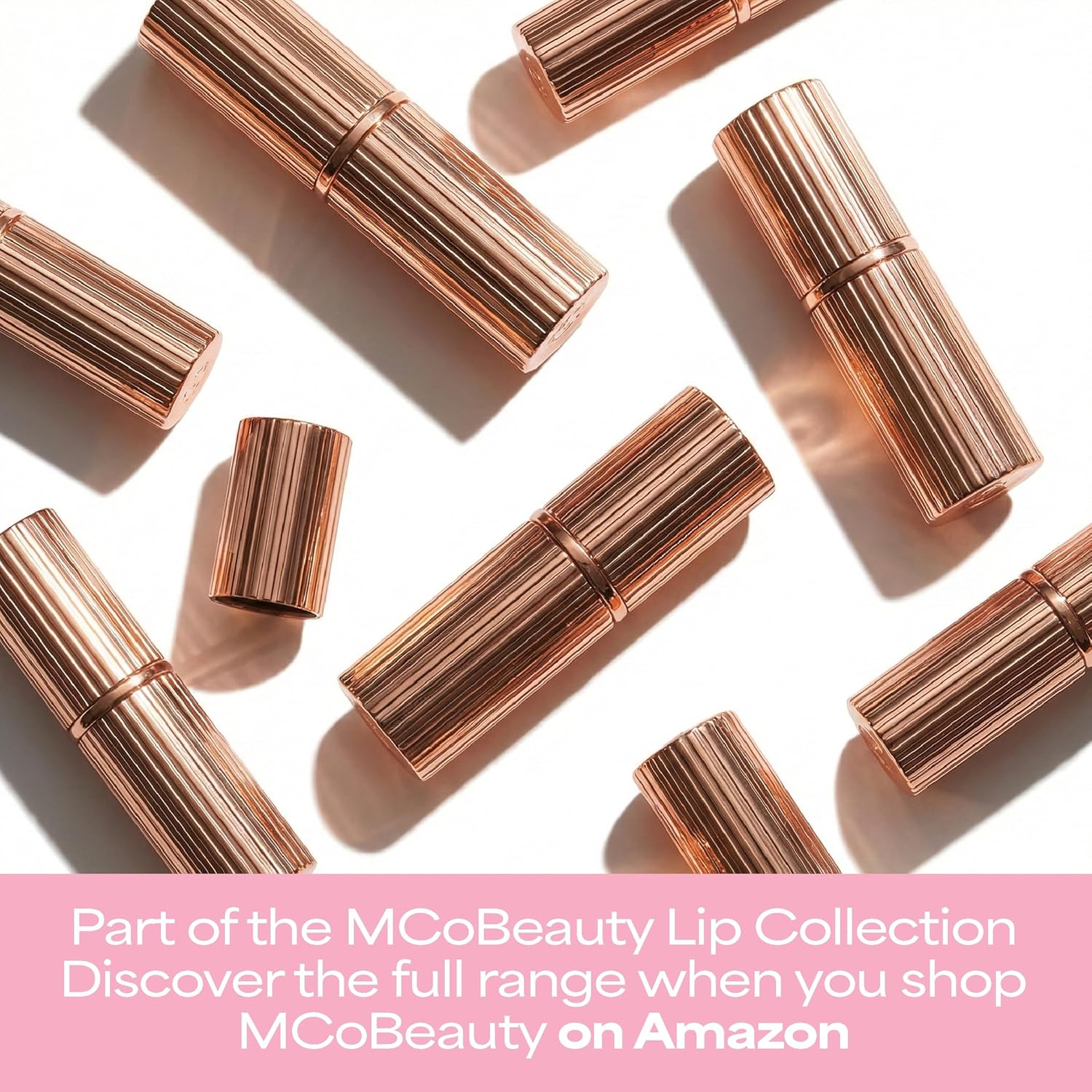 MCoBeauty - Crème Matte Luxe Lipstick - Cheeky Chat, Nude Pink Shade - Long-Lasting Hydrating Soft Matte - Creamy High-Pigment Full Coverage Bullet Lipstick - Vegan & Cruelty Free Lip Color | Creamy Matte Finish, Velvety-Soft Formula, Long-Lasting, All Day Hydration, Square Tip Bullet, Vegan & Cruelty Free - Image 7