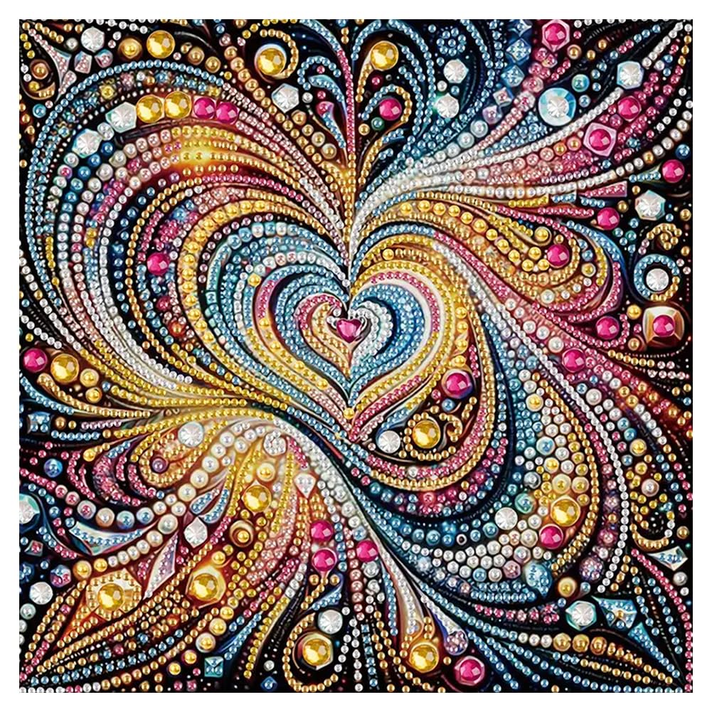 hill froeistung Special Shape Love Diamond Art Painting Kits for Adults,Valentine's Day Diamond Art Kits for Beginners,Diamond Art Kits for Home Decor12×12inch/30×30cm-image-29