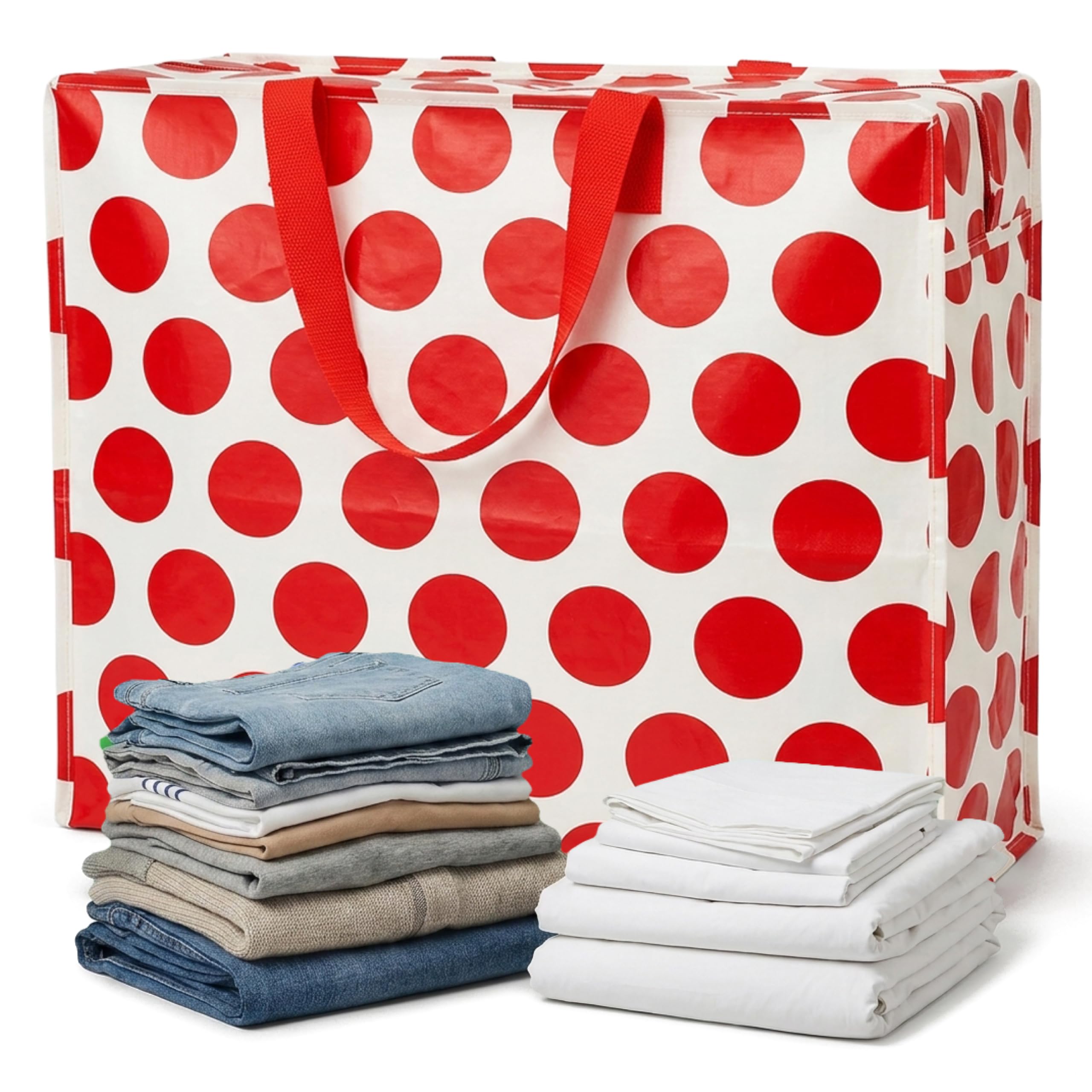 Rex London Jumbo Storage Bag โ Extra Large Storage Bags with Zips for Clothes, Moving Bags & Packing Bags, Heavy Duty Laundry Storage Bags for Clothing & Wardrobe Storage, Moving House Essentials โ image 1
