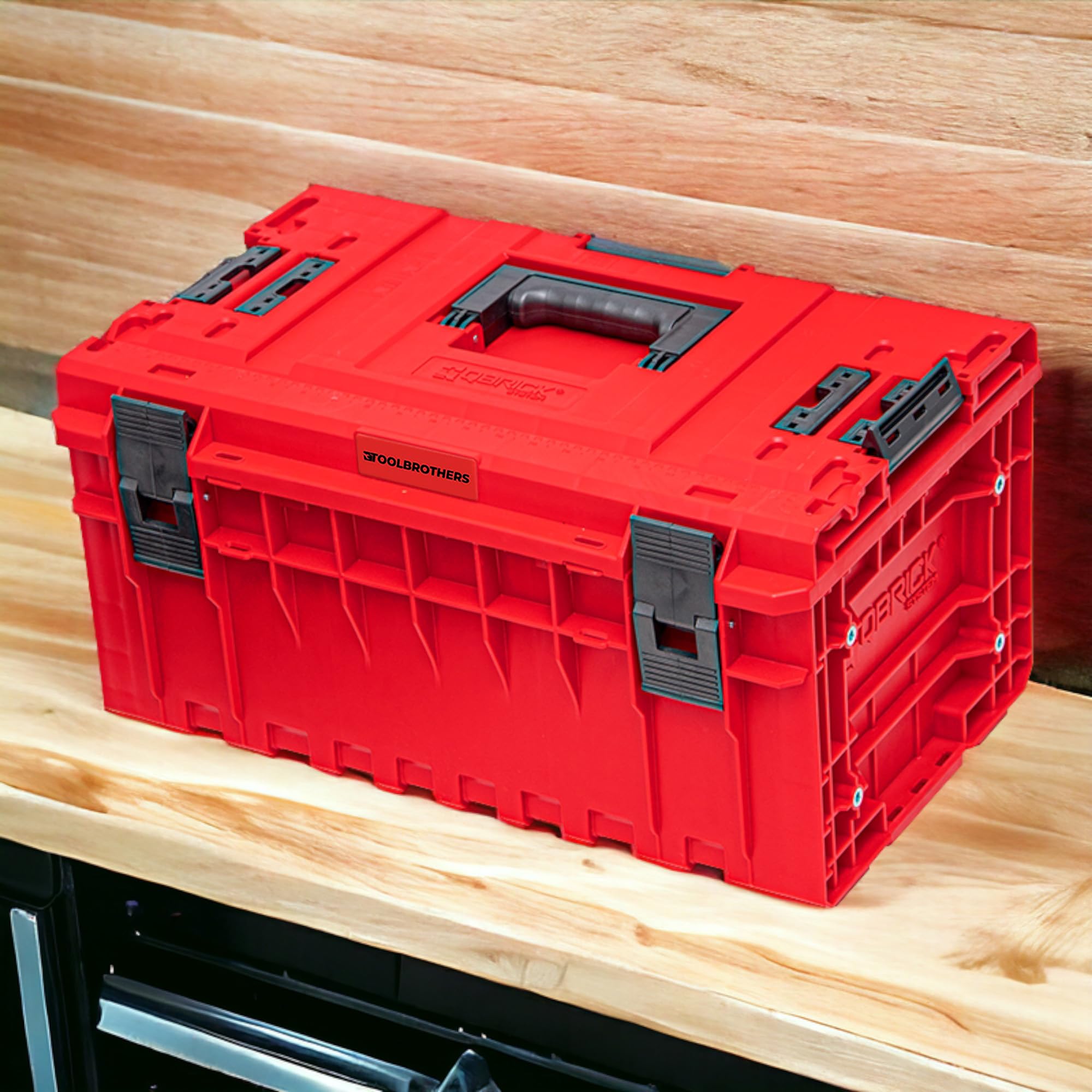 Toolbrothers RHINO ONE 350 2.0 Vario RED ULTRA HD Custom walizka narzędziowa organizer modułowy 585 x 385 x 320 mm 38 l można układać w stos IP66