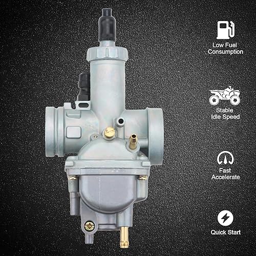 Miniatura 3 de Bayou 220 Carburador para Kawasaki KLF 220 1988-2002, KLF250 Bayou 2003-2011, con filtro de aire Filtro de aceite Filtro de combustible