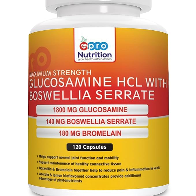 Pronutrition Glucosamine Hcl With Boswellia (Double Strength) 120