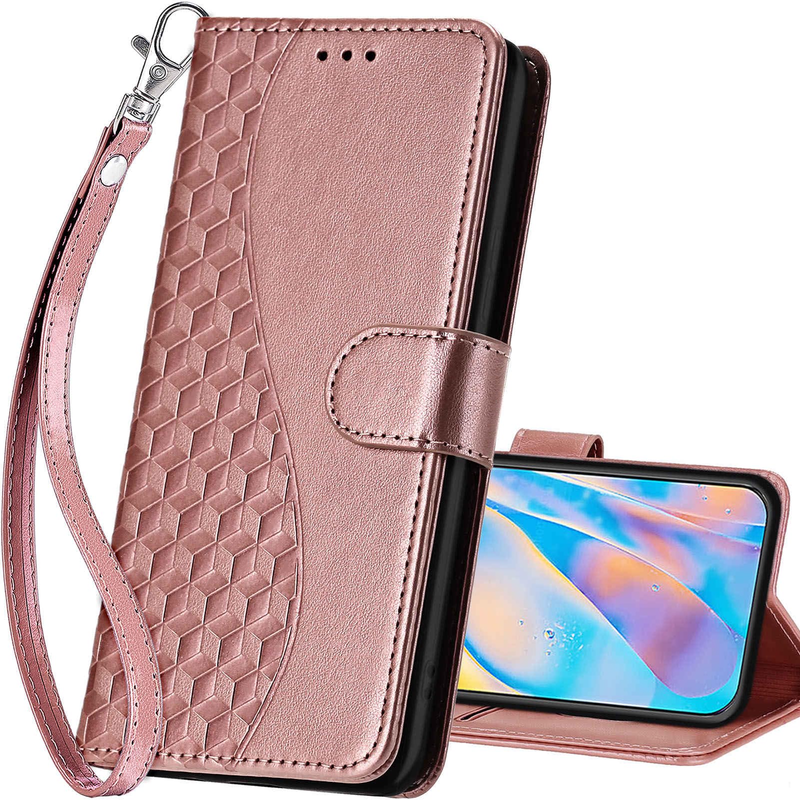 SASYMALY for iPhone 12 Pro Max Wallet case, Flip Folio Cover with Stand Feature for Women Men, PU Leather Phone Case Fit for iPhone 12 Pro Max 6.7'' [
