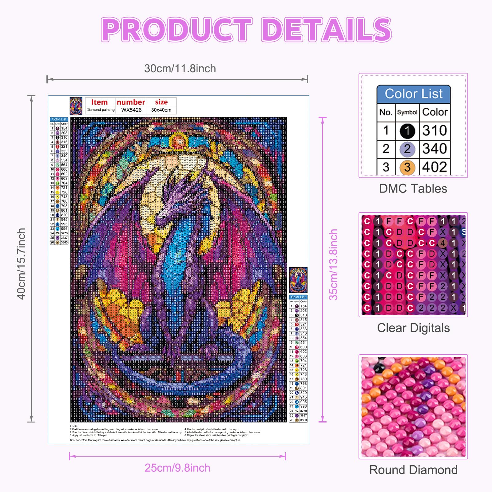 EOBROMD Dragon Diamond Art - Image 2