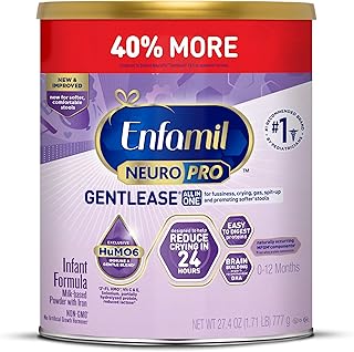 Enfamil NeuroPro Gentlease Baby Formula, Brain Building DHA, HuMO6 Immune Blend, Designed to Reduce Fussiness, Crying, Gas...