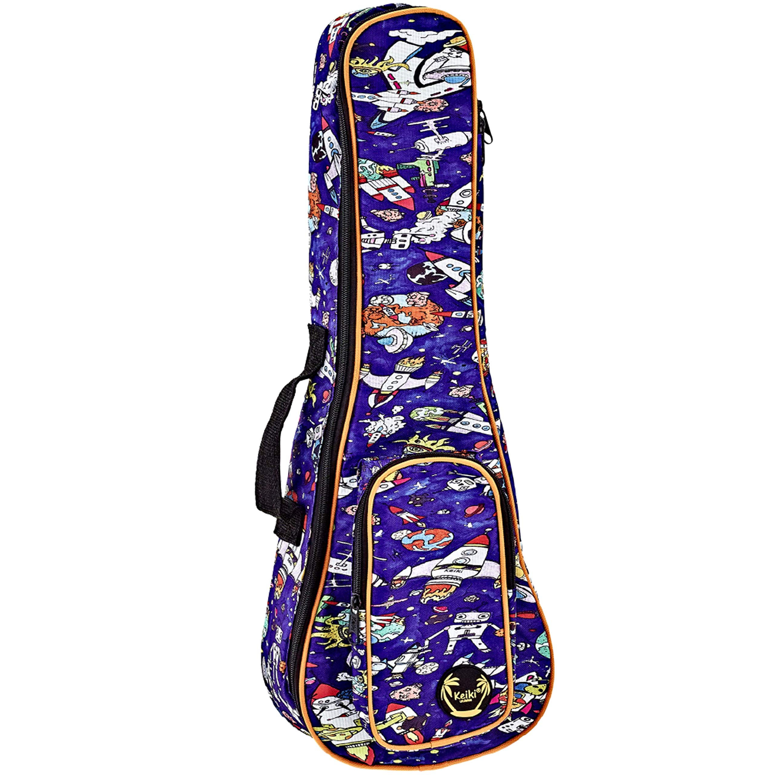ORTEGA Gigbag for Soprano Ukuleles with Shoulder Straps - Spaceman (KUB-SP-SO)