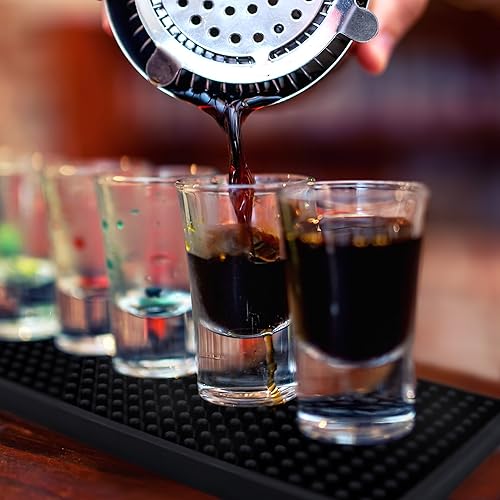 Miniatura 3 de Tapete de goma para derrames de 24 x 4 pulgadas  Tapete de servicio de mezcla de bebidas antideslizante esencial para camarero profesional para