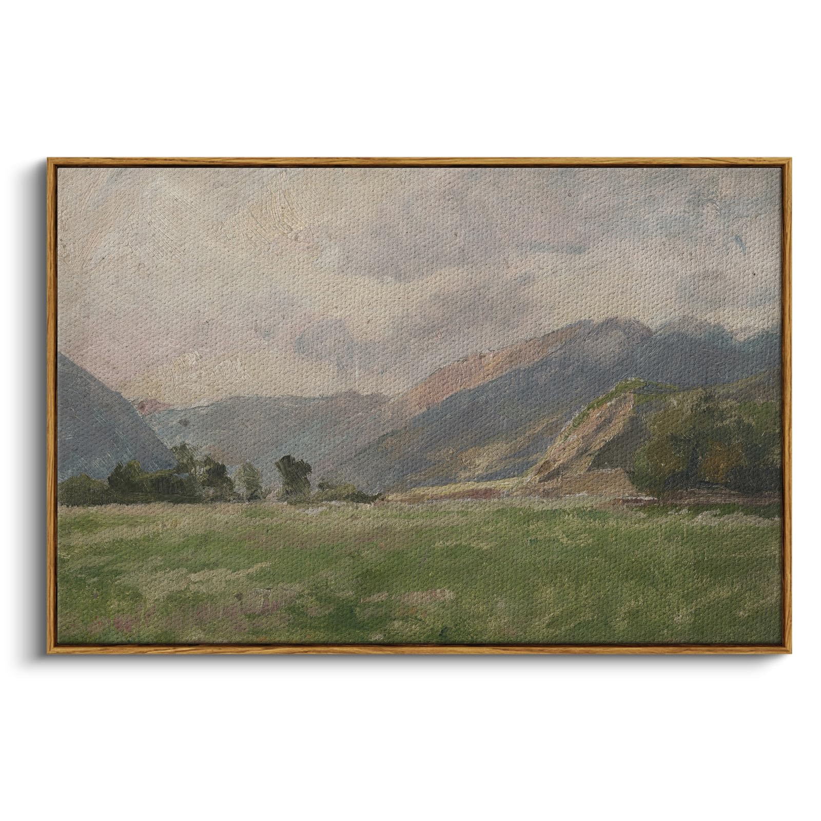 InSimSea Framed Canvas Wall Art, Meadow with Flowers Painting, Landscape for Living Room, Bedroom, Home, Bathroom Decor, 8x10 — view 151