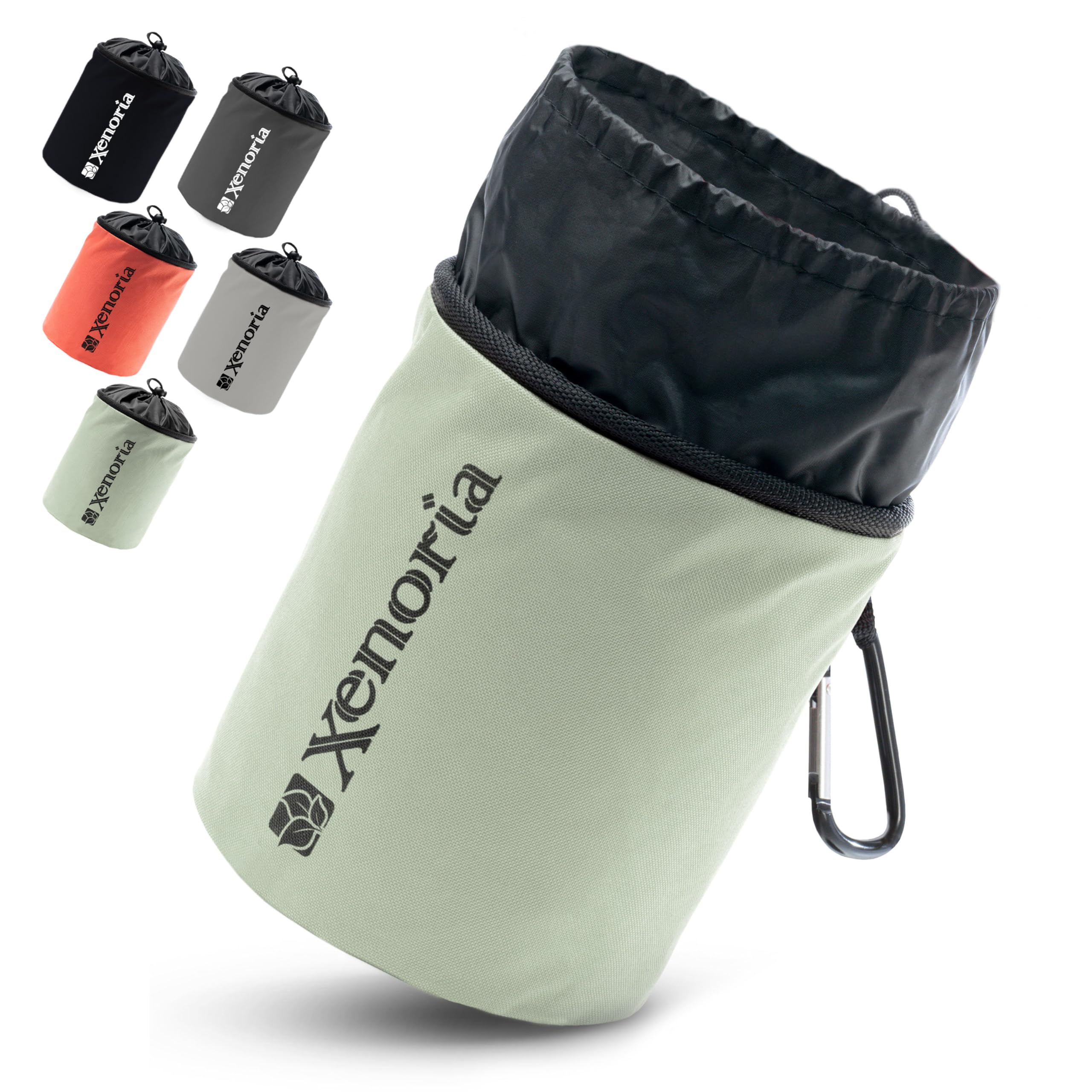 Xenoria Grey Premium Clothes Peg Bag | Space For Up To 250 Pegs | With Hook For Hanging | Made Of Robust And Weatherproof 600D Oxford Fabric | Indoor And Outdoor | -Green