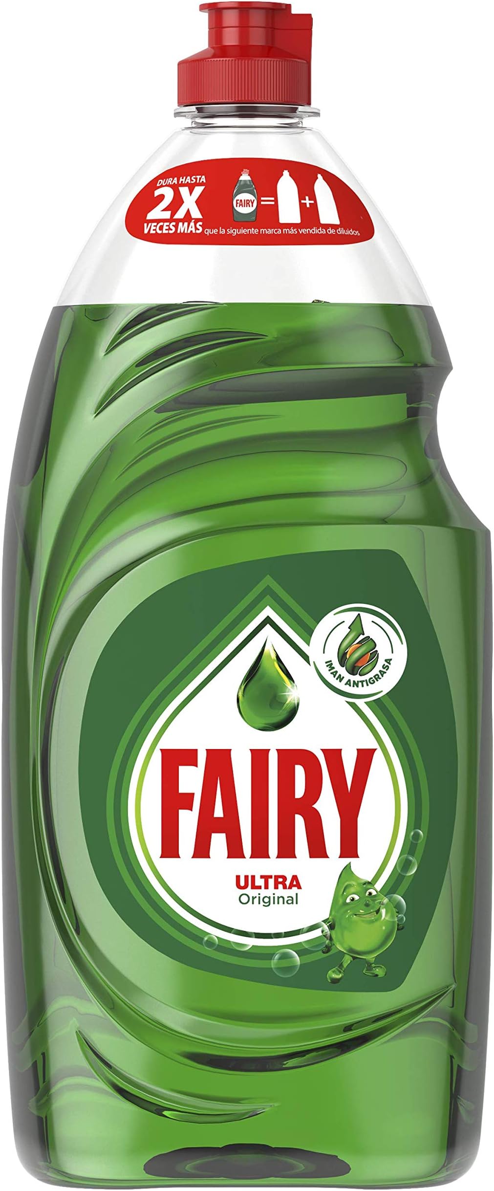 Ultra Original Green Dishwasher Liquid with LiftAction: No Soak, No Grease, No Difficulty and Gentle on Skin – 820 ml