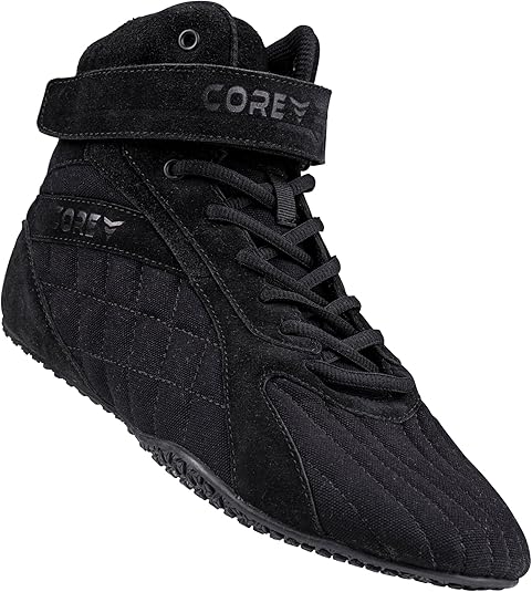 CORE Bodybuilding Shoes - Squat Shoes for Men and Women - Weightlifting Shoes for Powerlifting, Deadlifting & Gym Training - Non-Slip Flat Sole Weight Lifting Shoes - Deadlift Shoes with Arch Support