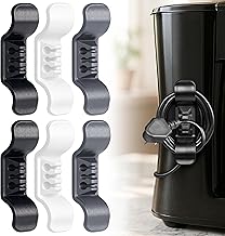 New Upgrade Large Cord Organizer for Appliance Stick On- Kitchen Appliances Cord Winder, Convenient Cord Wrapper for Mixer, Air Fryers, Juicers, Coffee Machines, Blender, Air Fryers, Black+White+Grey