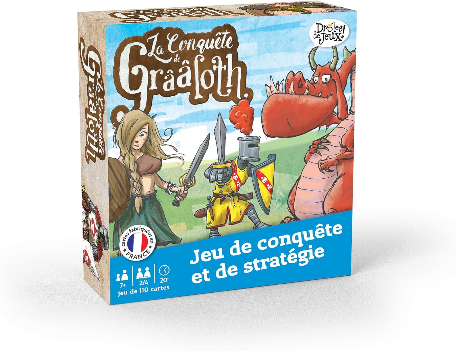 Shuffle France Cartes – grââloth 410520 – Conquest – Strategy Game – 110 Cards
