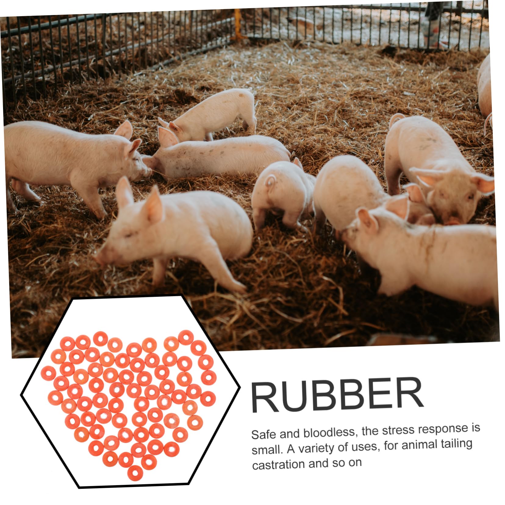 300 Schwanzringe Aus Gummi Für Schafe & Schweine – Kastrationsring, Elastisch, Blutfrei