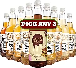 Skinny Food Co Skinny Barista Zero Calorie Coffee Syrup | Pick Any 3 Flavours | Sugar Free, Fat Free, Vegan Friendly, Gluten Free, Ideal for Coffee, Shakes & Baking | 3 x 1 Litre Bottles