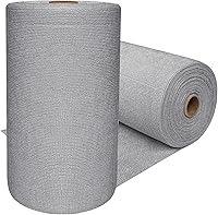 OJYUDD 75-Pack Grey Microfiber Cleaning Cloth Roll - Reusable Tear-Away Ultra Absorbent Washable Rags for Kitchen, Car, Glass, Garage