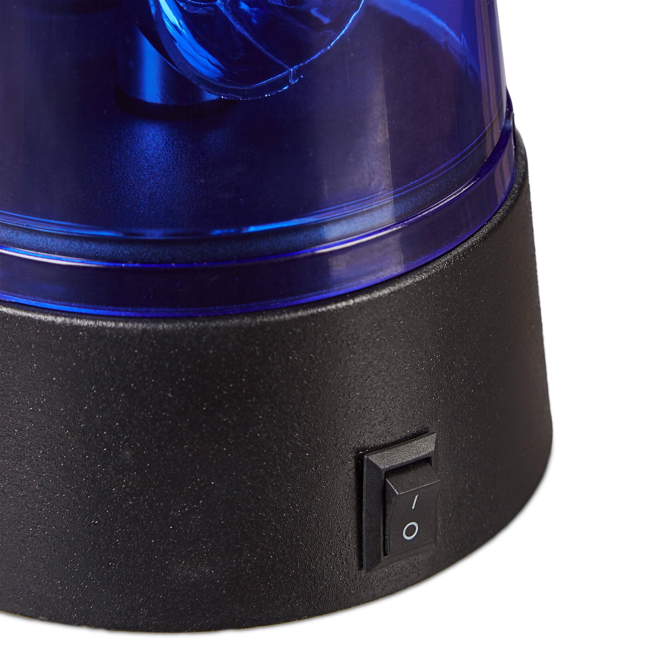 Relaxdays Niebieskie światło LED, zestaw 3 sztuk, lampa dookoła z obrotowym reflektorem, światło imprezowe, urodziny, zasilanie bateryjne, niebieskie, tworzywo sztuczne