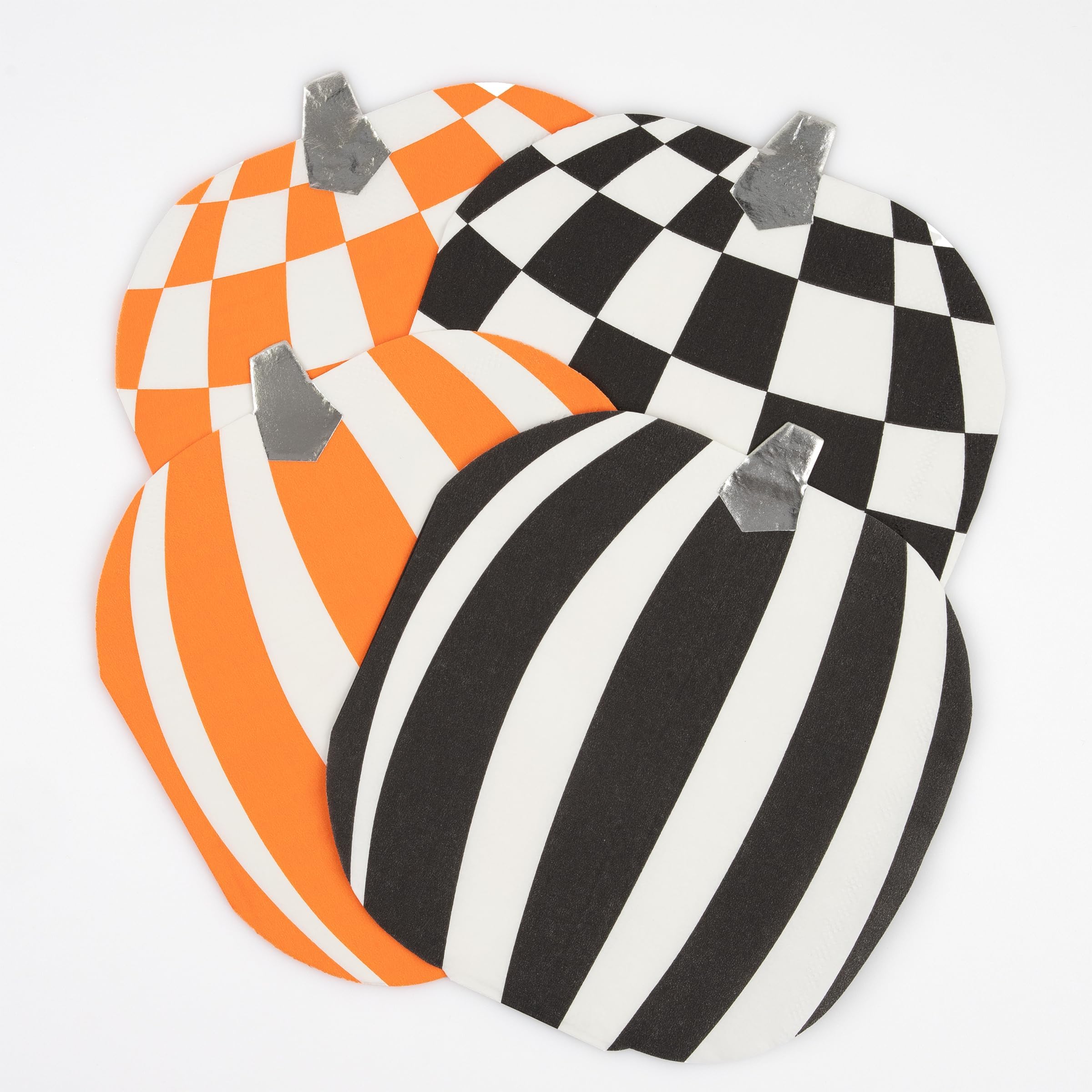 Halloween Napkins (Pack of 16), Thick 3-Ply Shaped Disposable Paper Napkins, Halloween Party Supplies