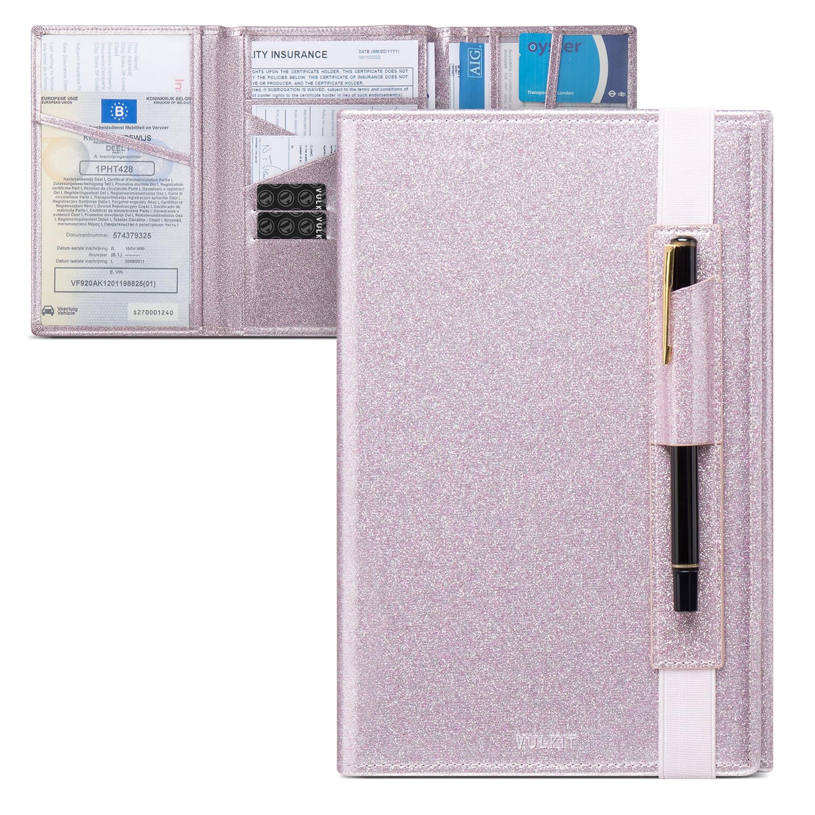 Porte-carte grise et d'assurance VULKIT pour ne plus perdre vos papiers