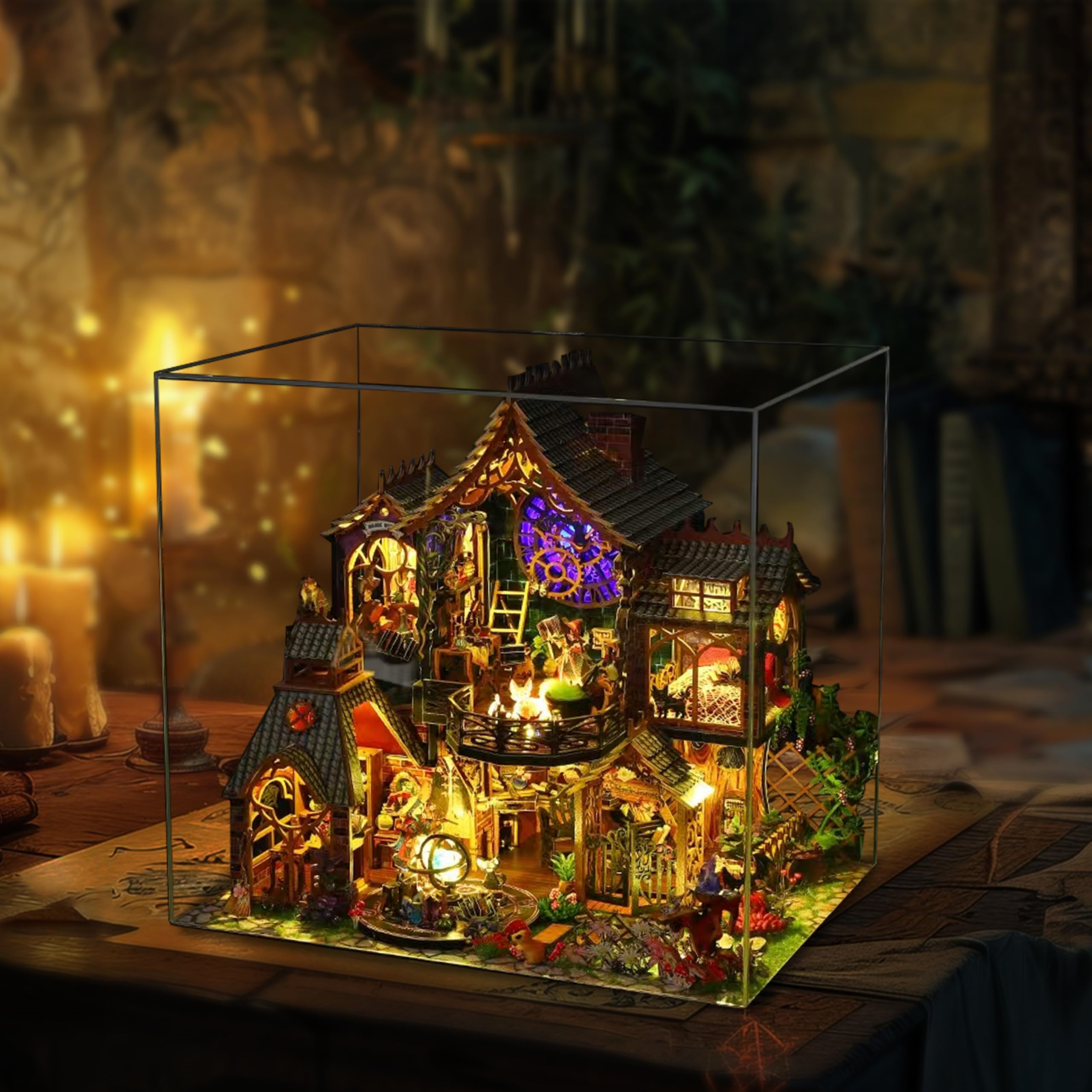 Amazon.co.jp: FSEARRT ドールハウス 手作りキットセット ミニチュア  