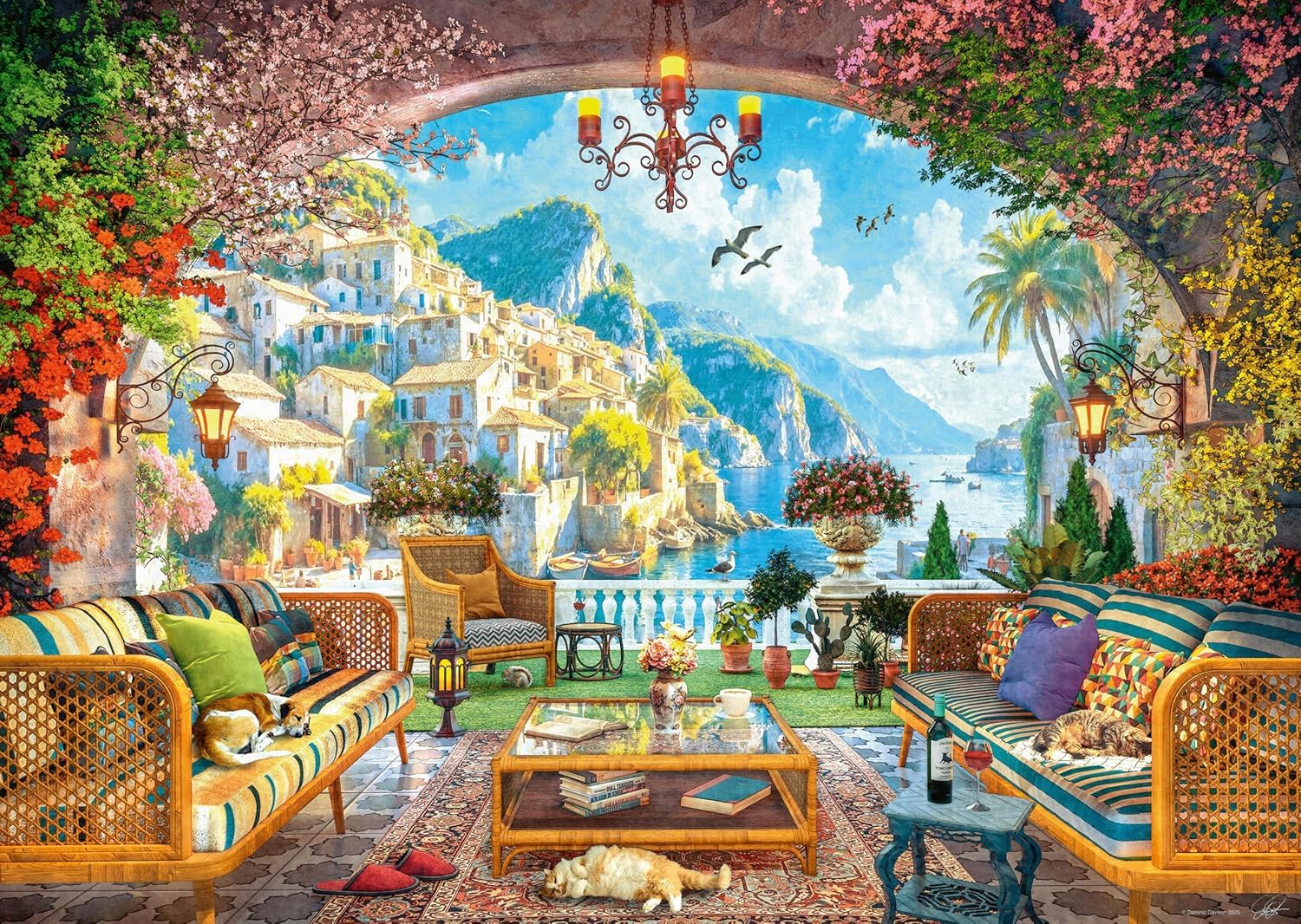 Ravensburger - Puzzle 1000 Piezas Mediterranena View | Puzzle Adultos | para Toda La Familia | 70x50 Cm | Rompecabezas Adultos | Regalo Navidad