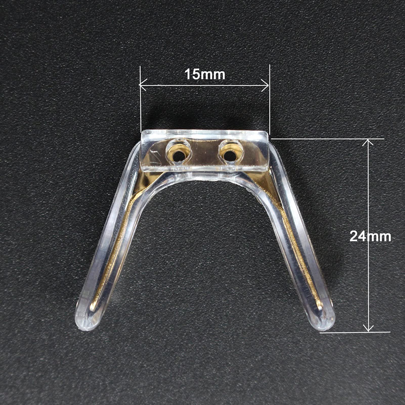 SBTRKT 50 Stück Brillen-Nasenpads aus Silikon, Metallkern-Brillenbrücke, Brillenscharnier-Reparaturzubehör. (Color : Silver)