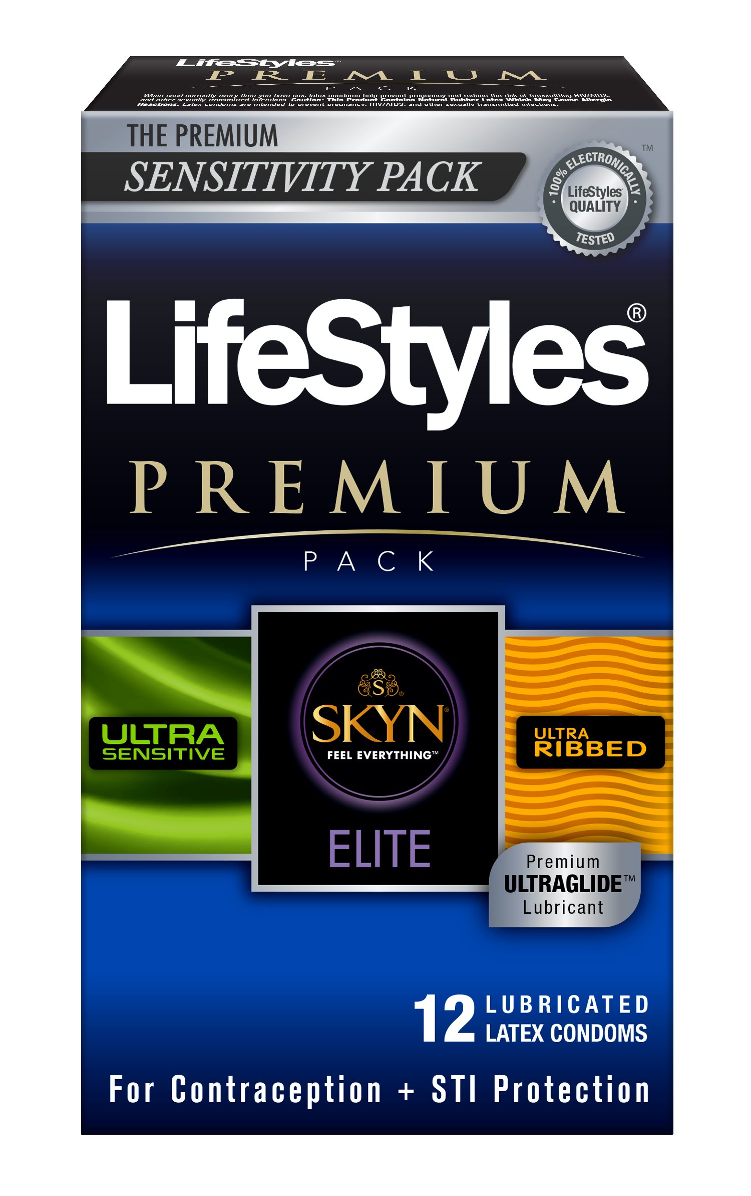 LifeStylesPremium Variety Condoms Pack, 6.8 Ounce