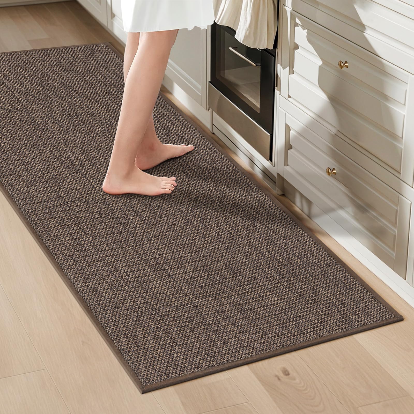 LEKEEPGO Alfombra Cocina Lavable Antideslizante 43.5x200cm, Alfombras Cocina Lavable, Alfombra Pasillo Larga, Tapete Cocina, Absorbente Alfombra para Cocina, Comedor, Lavadero, Pasillo, Gris — view 9