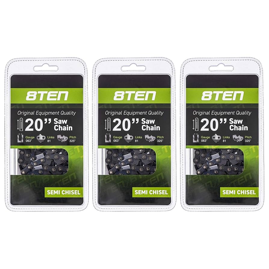 Amazon.com: 8TEN Chainsaw Chain 20 Inch .063 Gauge .325