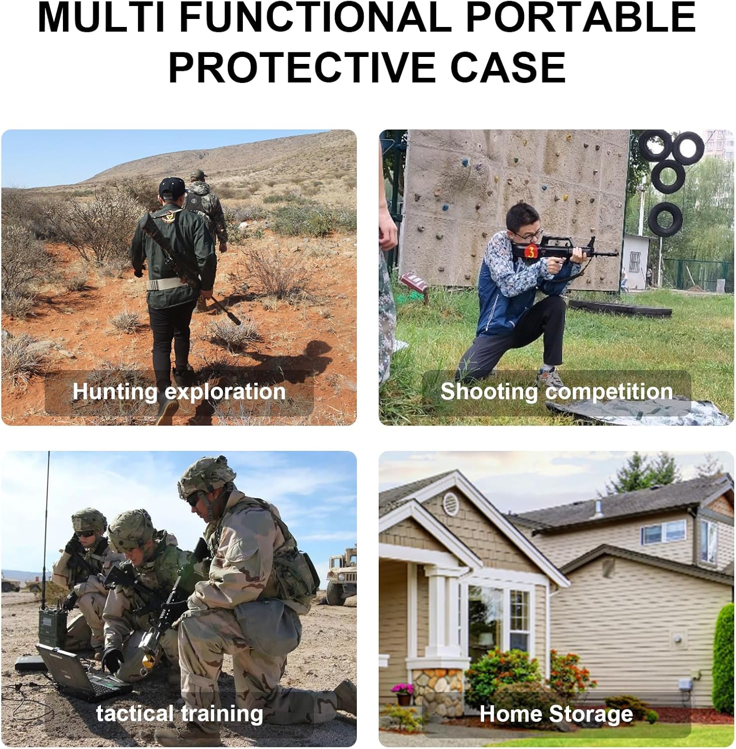 Heavy-Duty Hard Case - Carbon Fiber Cases IP67 Waterproof Protection for Camera & Outdoor Equipment (Large) (L)