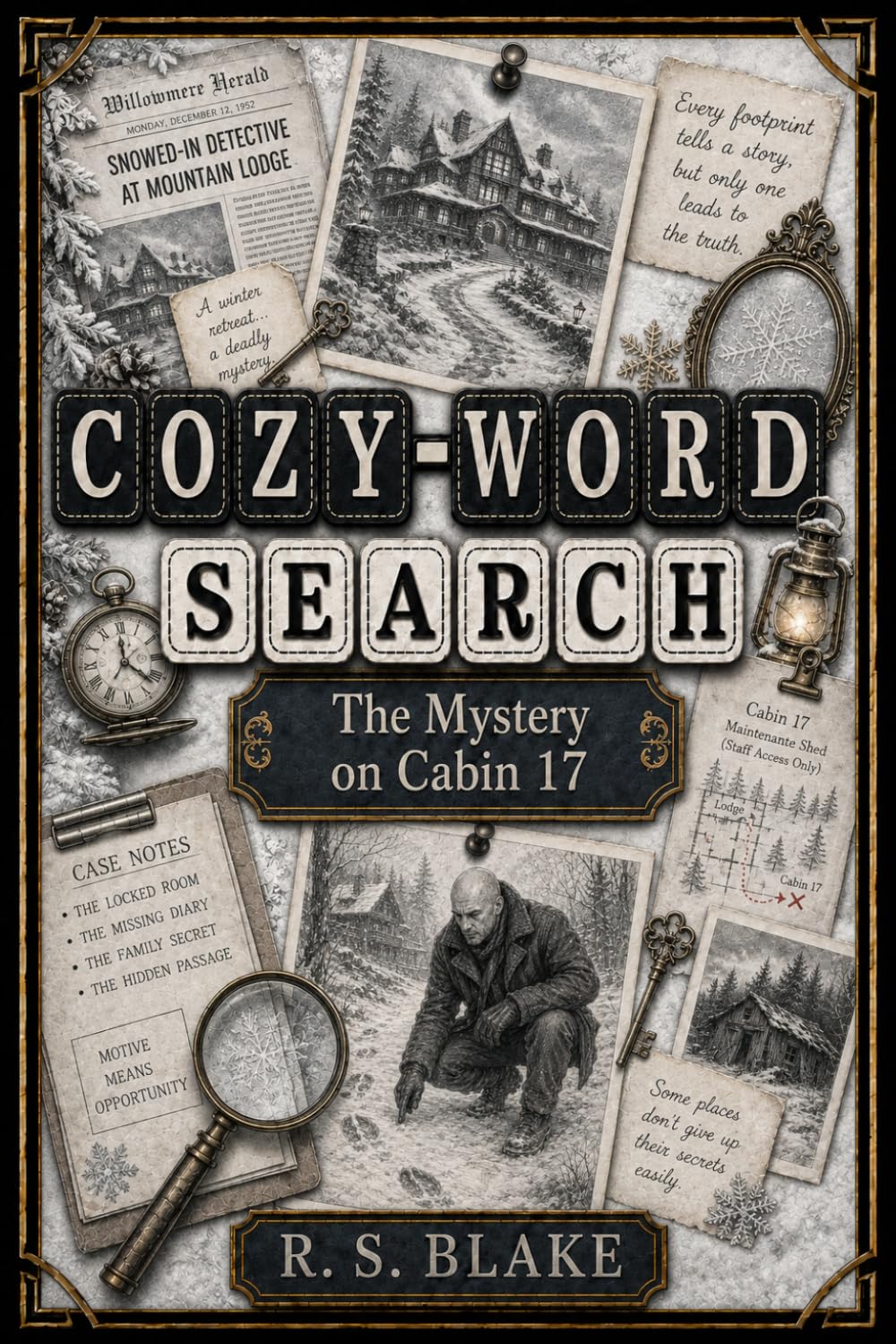 COZY-WORD SEARCH: The Mystery of Cabin 17: 70 Mystery Word Search Puzzles – Follow the Clues, Search the Snow & Solve the Case | Interactive Mystery ... Included (Cozy-Word Search Mystery Casebooks)