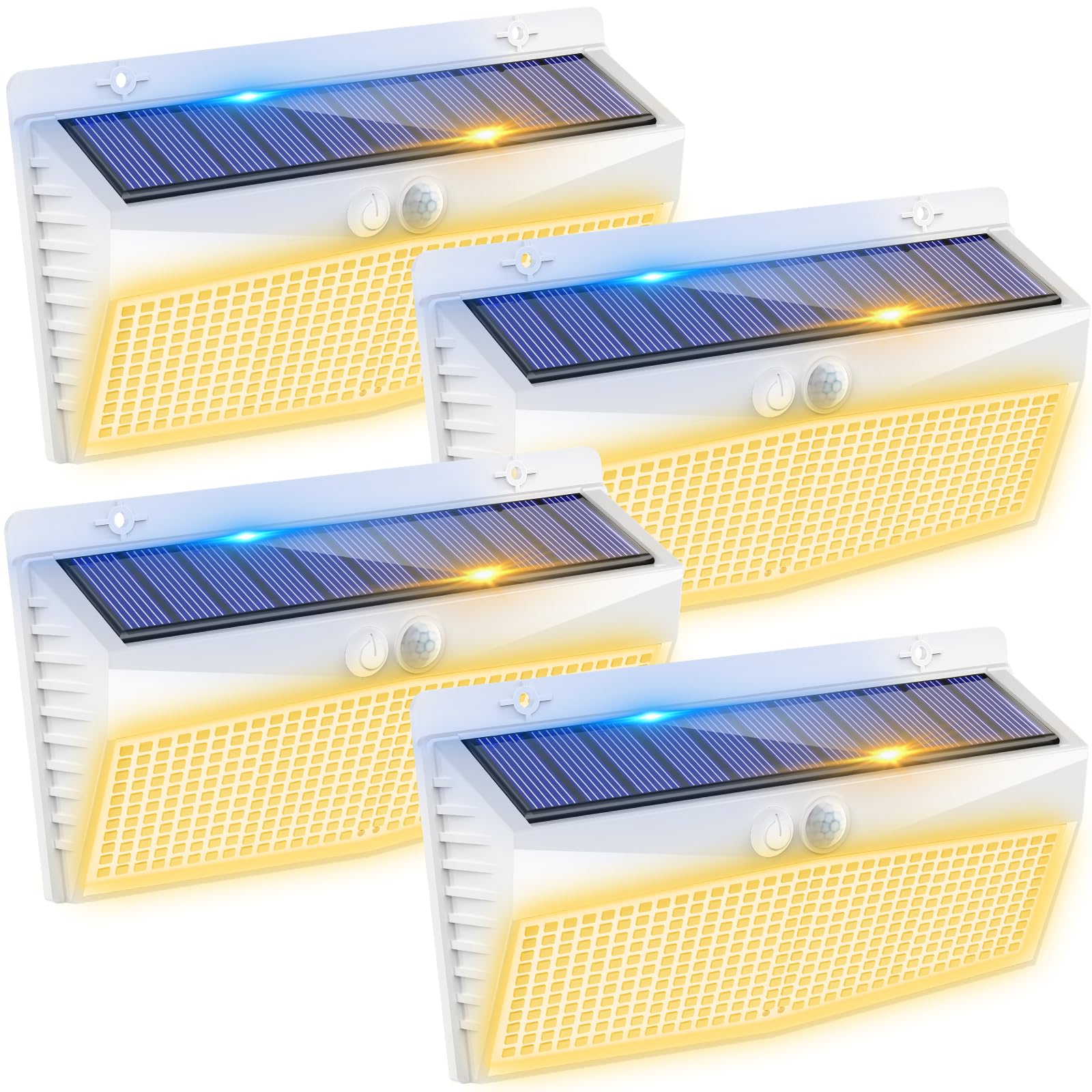 Peasur 368LED Solarlampen für Außen mit Bewegungsmelder