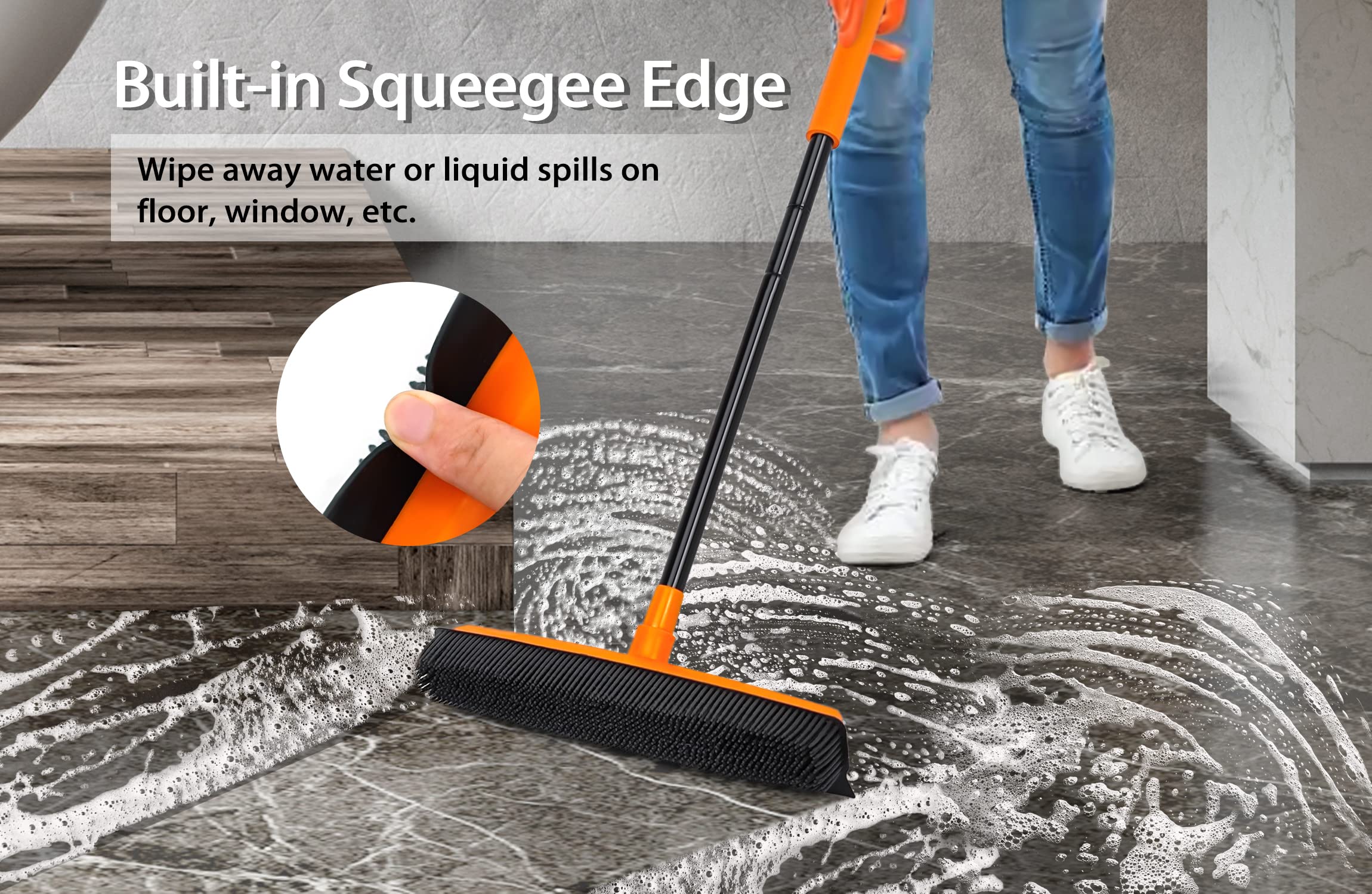 Scopa Vileda Per Peli Animali Scopa In Gomma In Con Spatola E