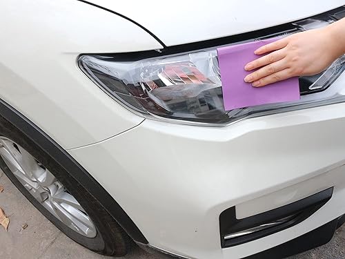 Miniatura 5 de 20 hojas de papel de lija de grano 1000 de 9 x 11 pulgadas, papel de arena abrasiva y seca de alúmina fundida blanca de alto rendimiento para