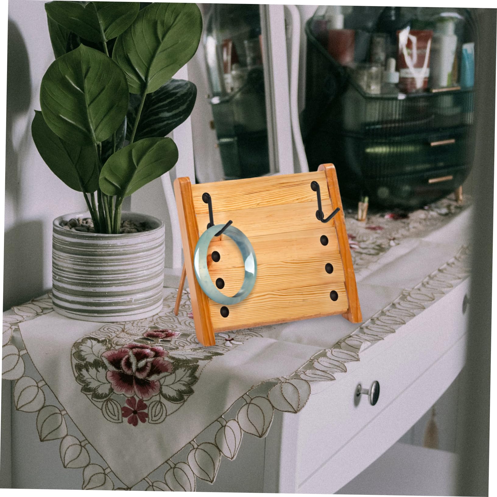 ROMISBABA Pegboard 5 Pack 1 Inch Black for Tools Jewelry Retail Garage Home Organization