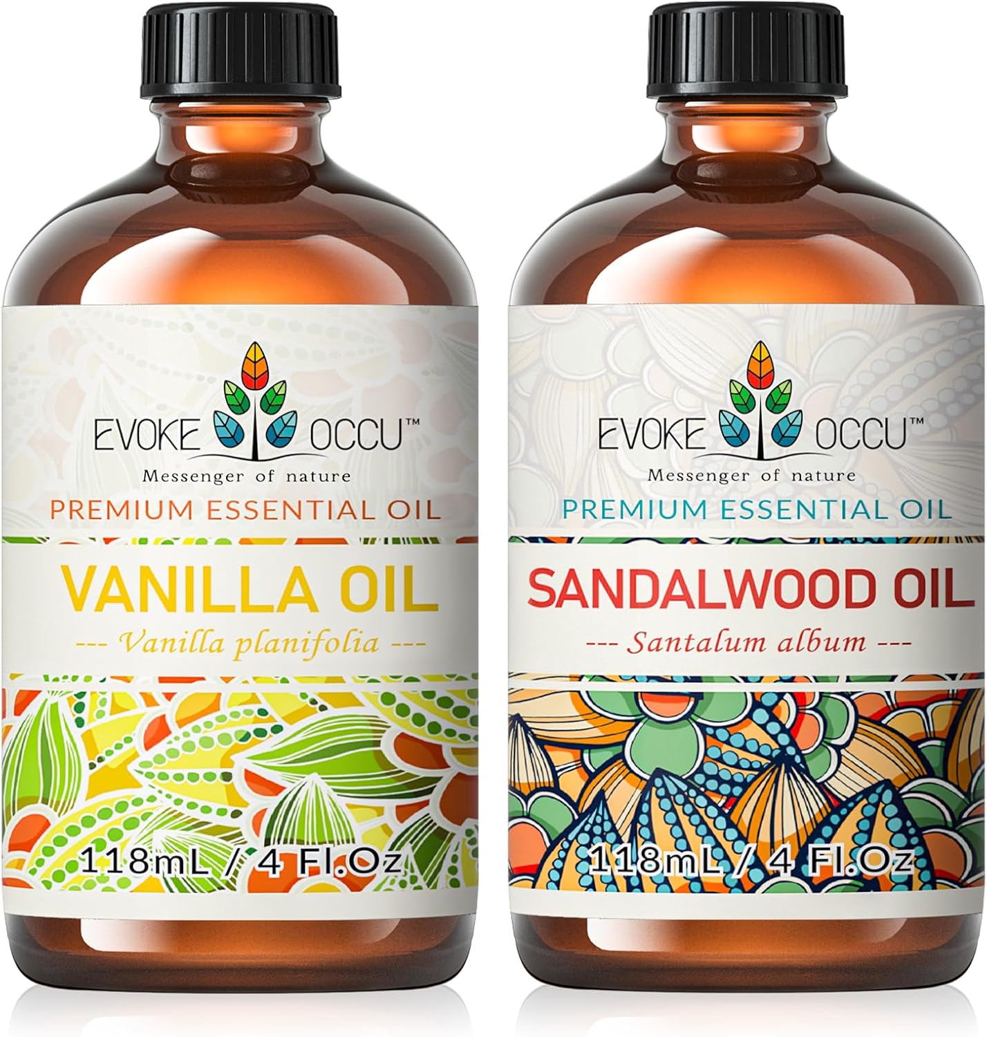 EVOKE OCCU Vanilla Essential Oil and Sandalwood Essential Oil - 4 Fl Oz