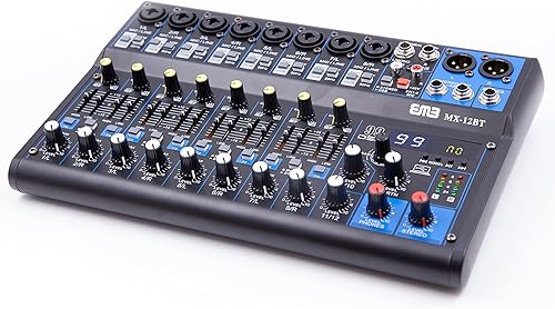 EMB MX12BT 99 DSP Mezclador de audio de 12 canales Consola de mezcla MP3 escritorio de sonido con Bluetooth