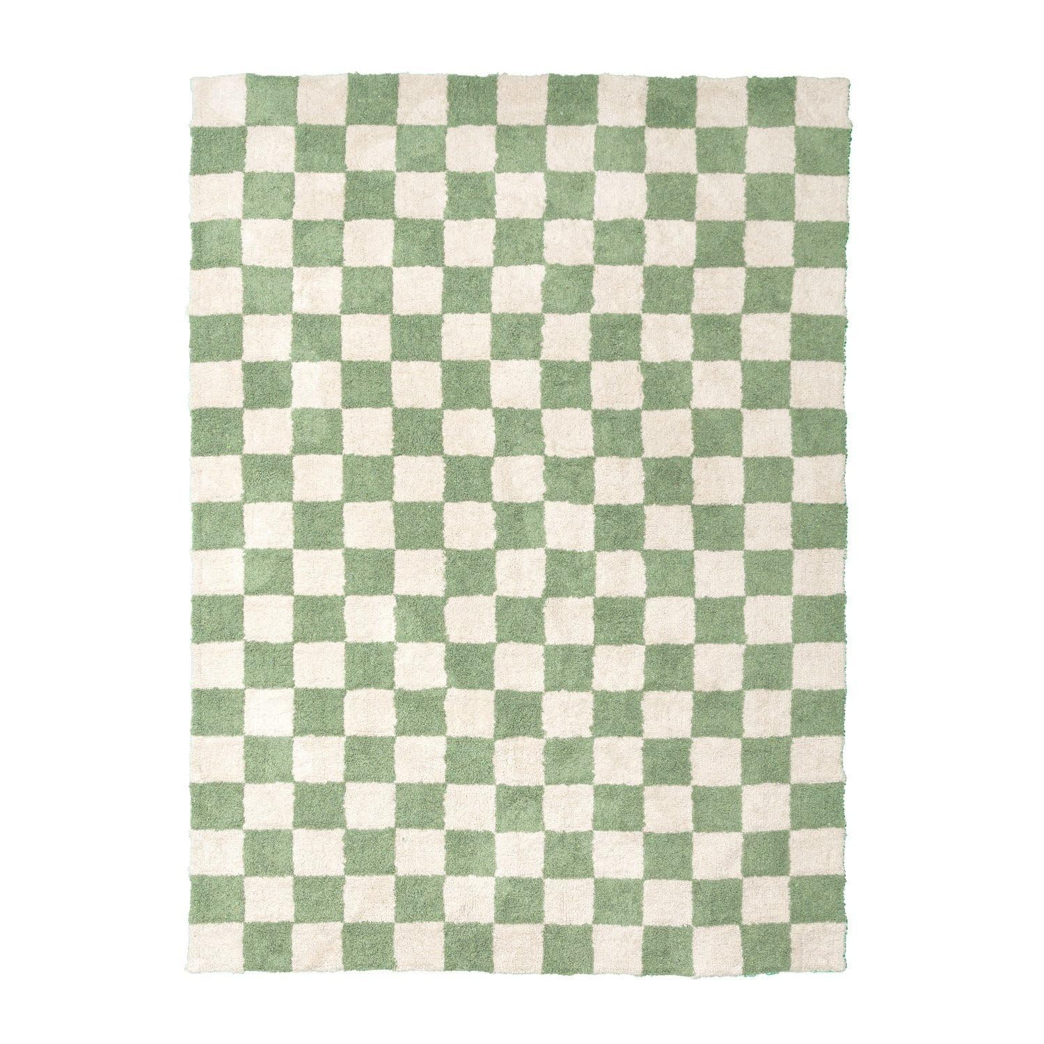 FRAAI | Home & Living Retro Teppich - Gambit Grün Weiß - 80x150 cm