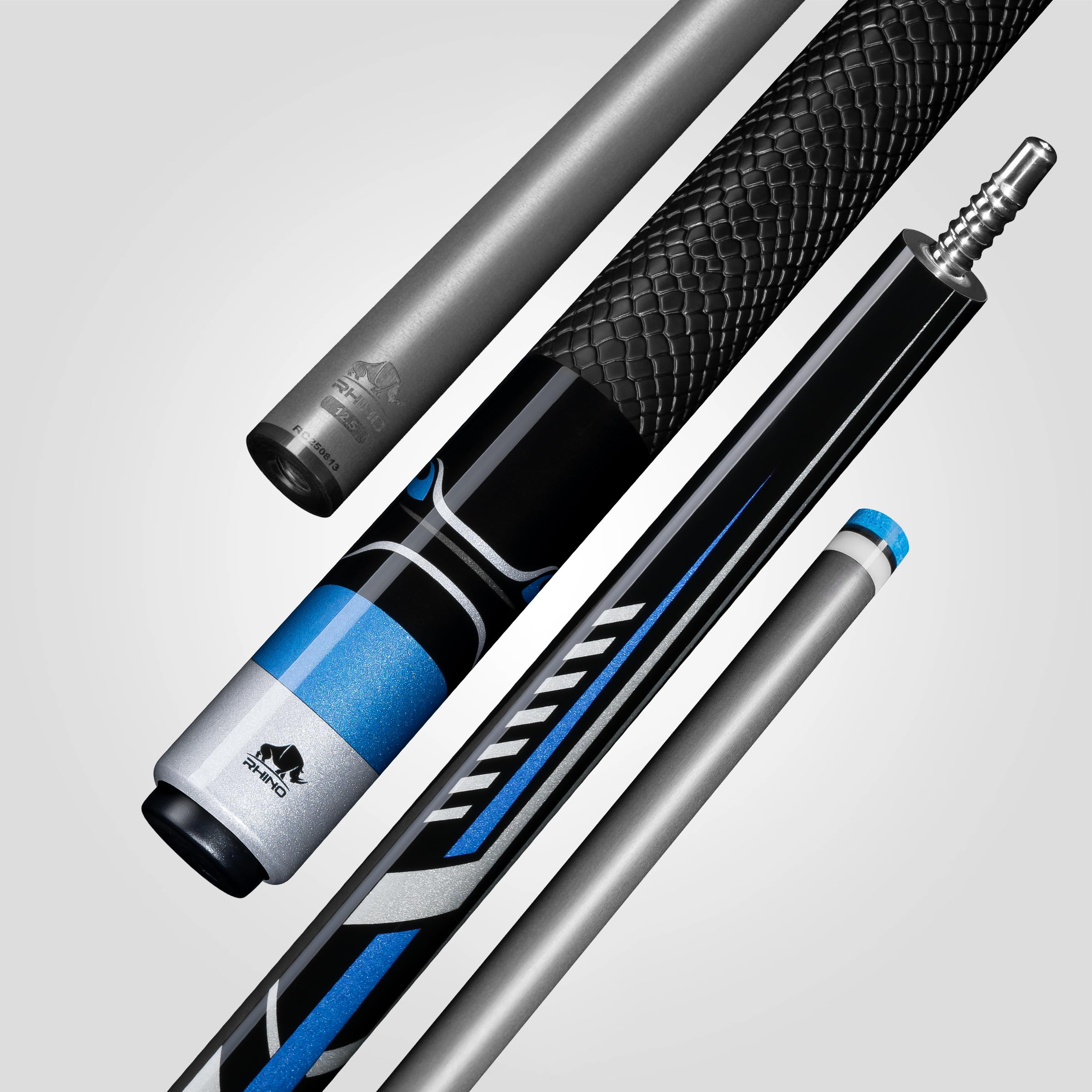 Amazon.com : RHINO Racing Pool Cue - Velocity Blue - Sport Wrap