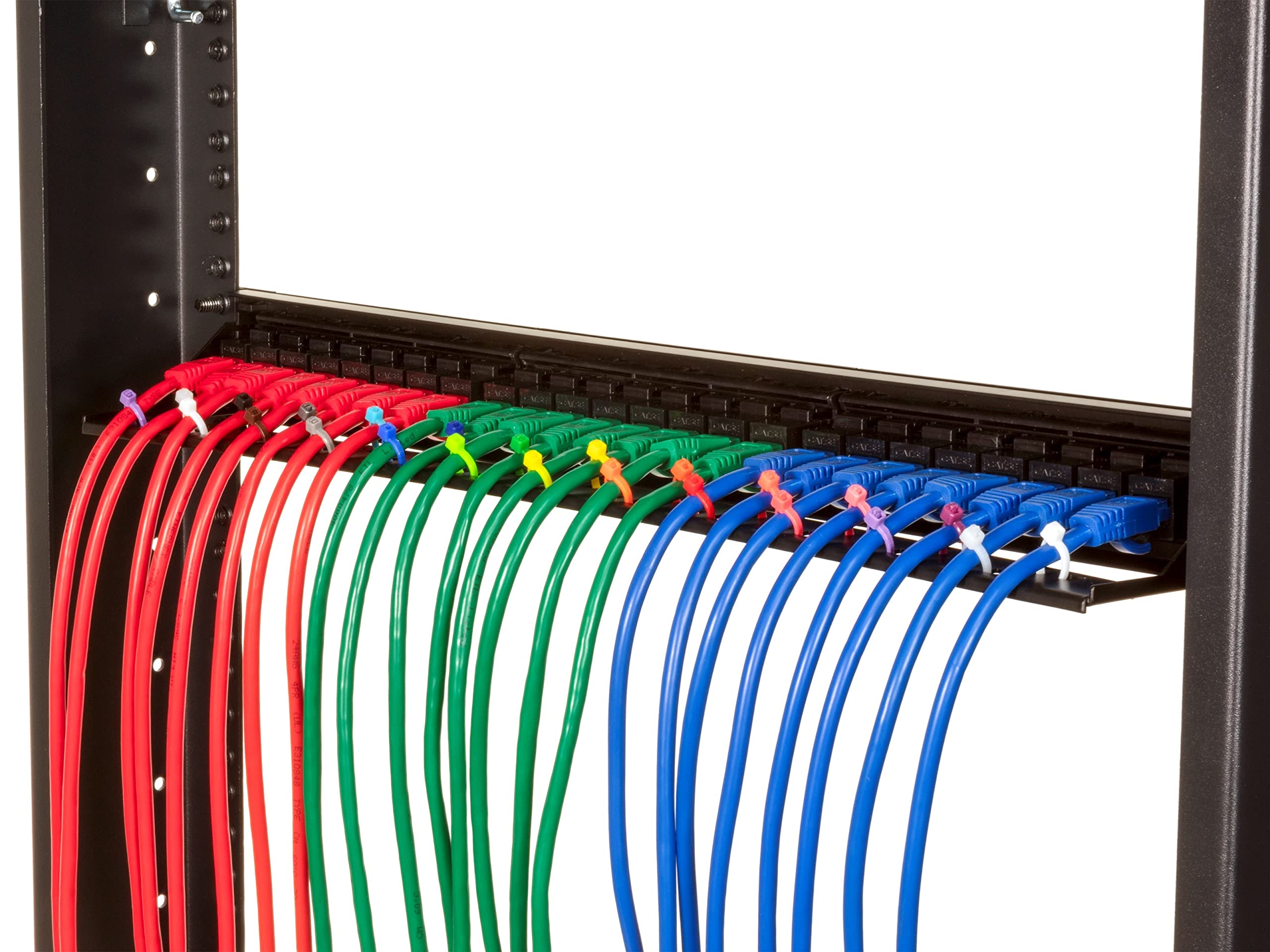 Secure - Fascetta stringicavo in nylon, 20,3 cm, UV, 8,2 kg, confezione da 100