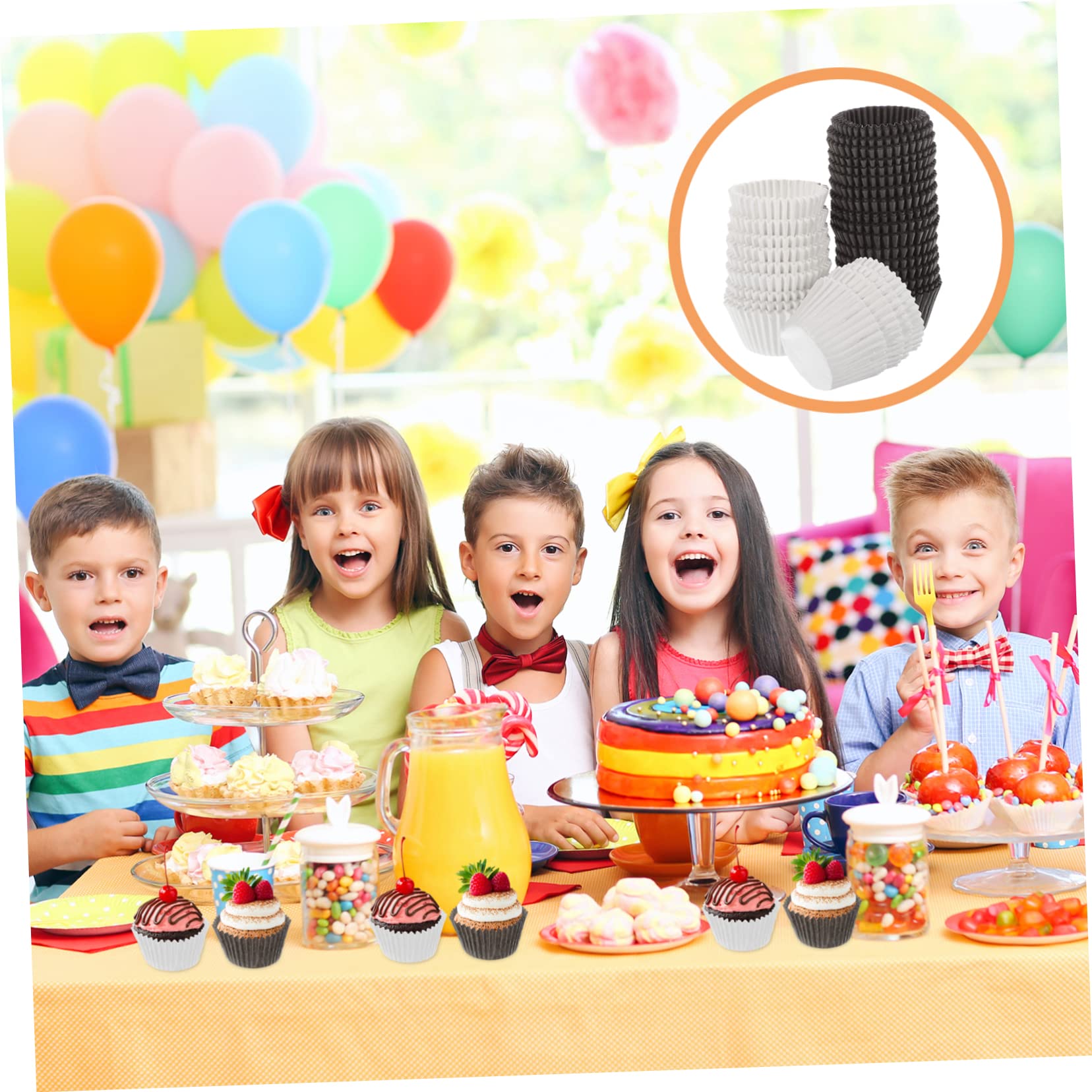 Capacillos para Cupcakes Grandes 1000 Piezas, Papel Antigrasa