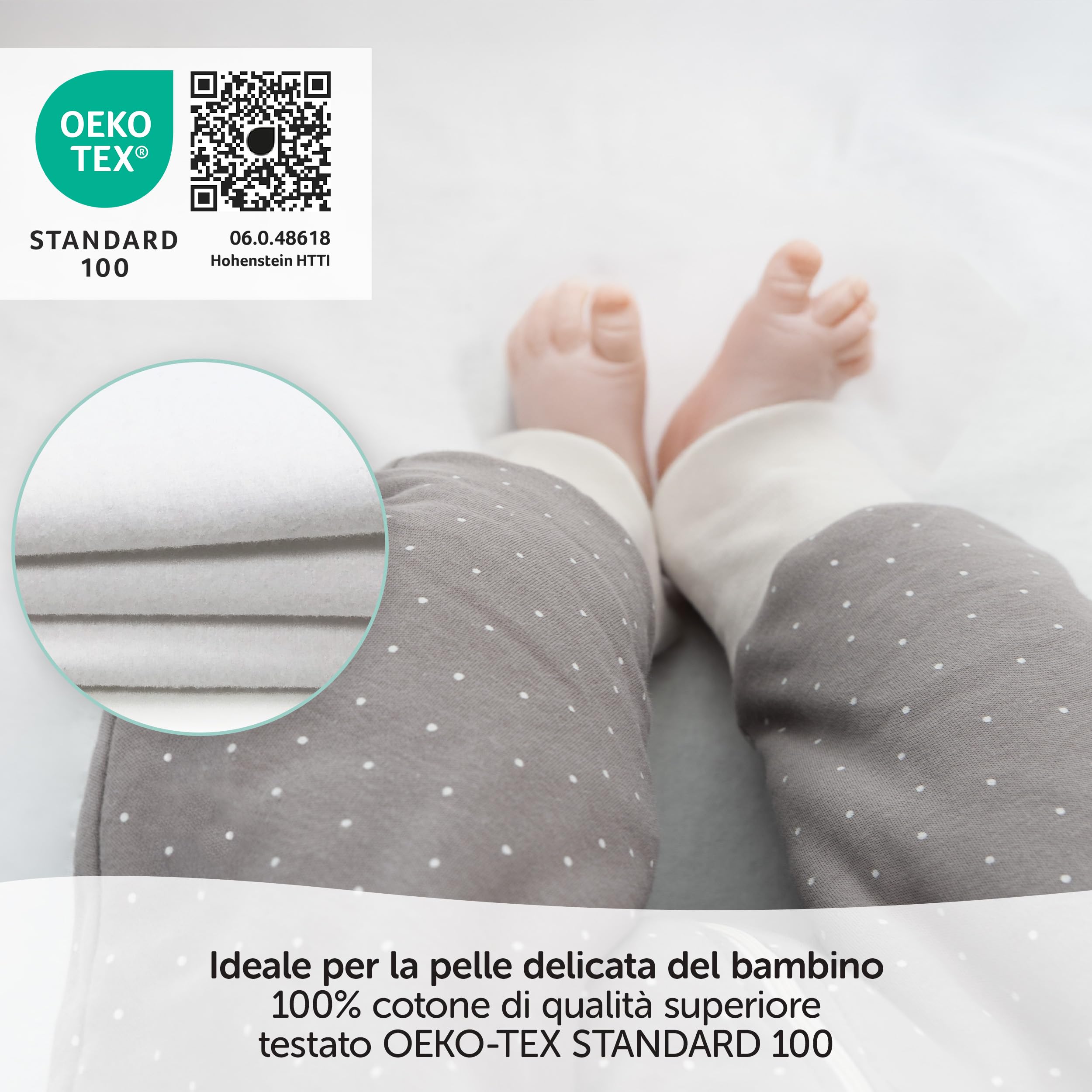 Coprimaterasso Impermeabile Salvapipi Lettino 70x140 cm Cotone OEKO-TEX Standard 100 Lavabile 95°C