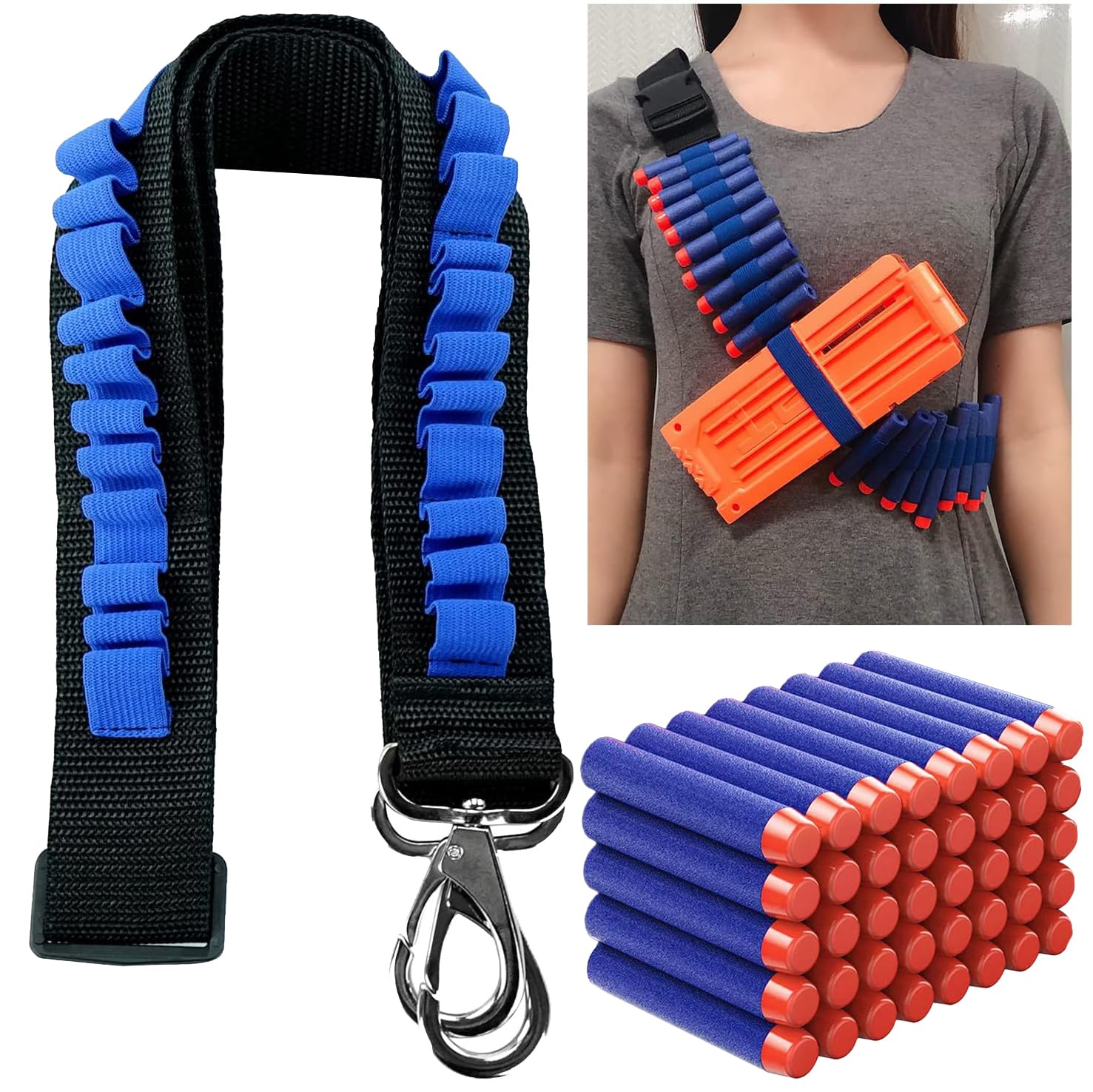 Sunshine Foam Darts with Holding Belt (Blue, 40 Pieces) (B01N5J4LQG) Amazon Price History, Amazon Price Tracker