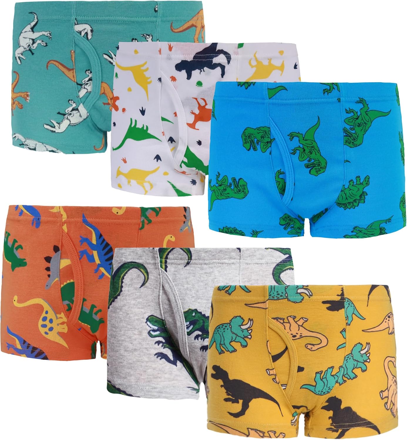 Boboking Little Boys Boxer Briefs Dinosaur Truck Shark Toddler Kids Underwear