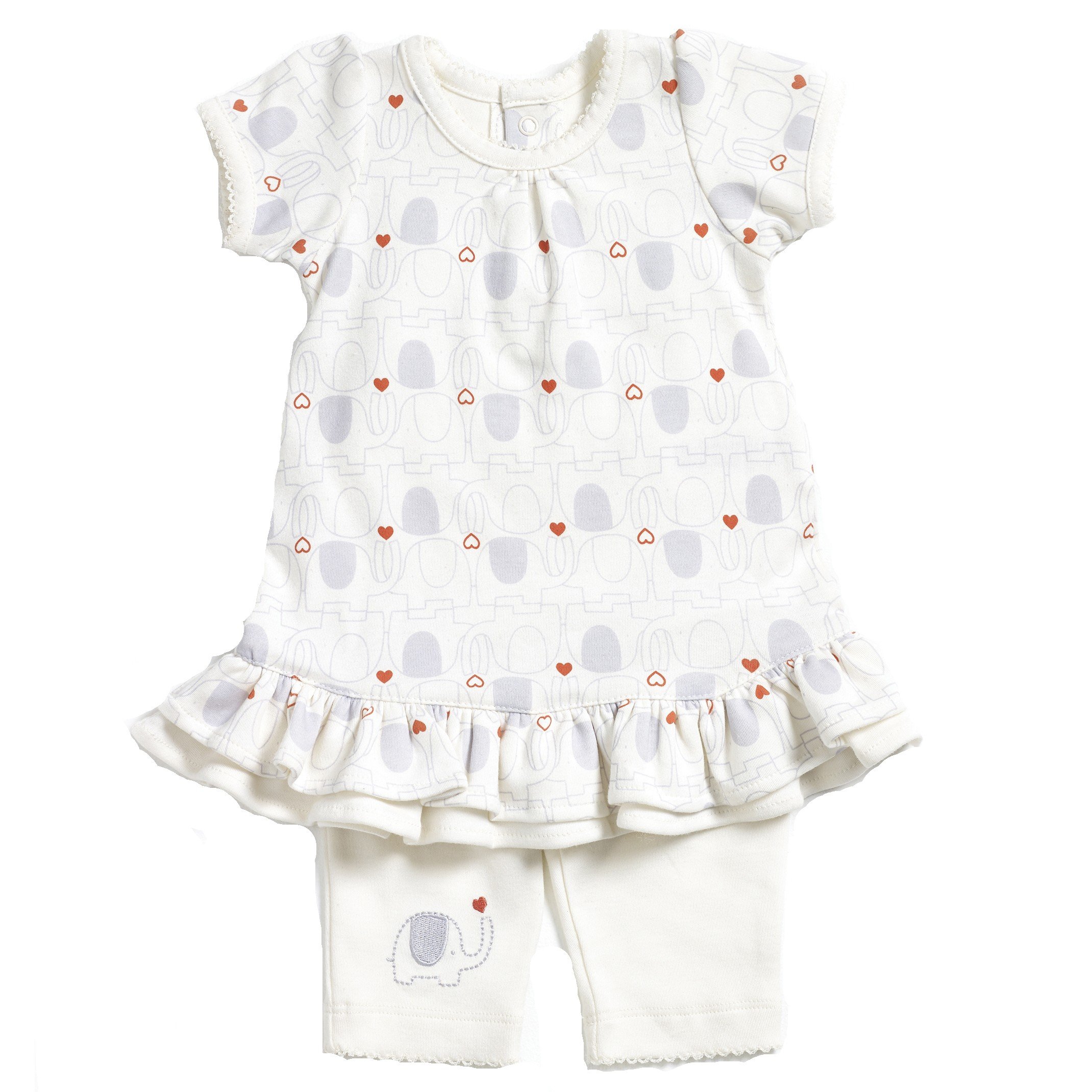 Katies Playpen / Baby Best Buys Cream Natures Purest My 1St Friend Organic Cotton Dress & Leggings Set - 0-3 Months