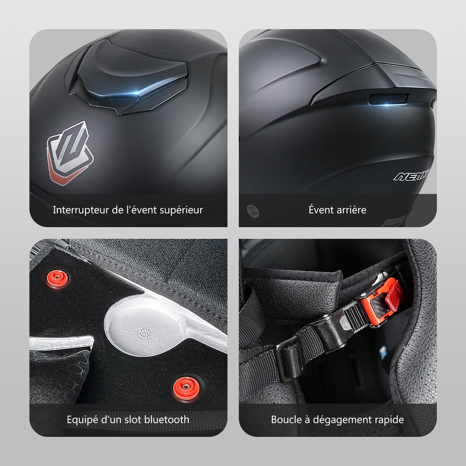 Casque Jet, Casque Moto avec Double Visière Homologué ECE 22 - 06 pour Femme Homme, Casque Scooter à Motifs Multiples