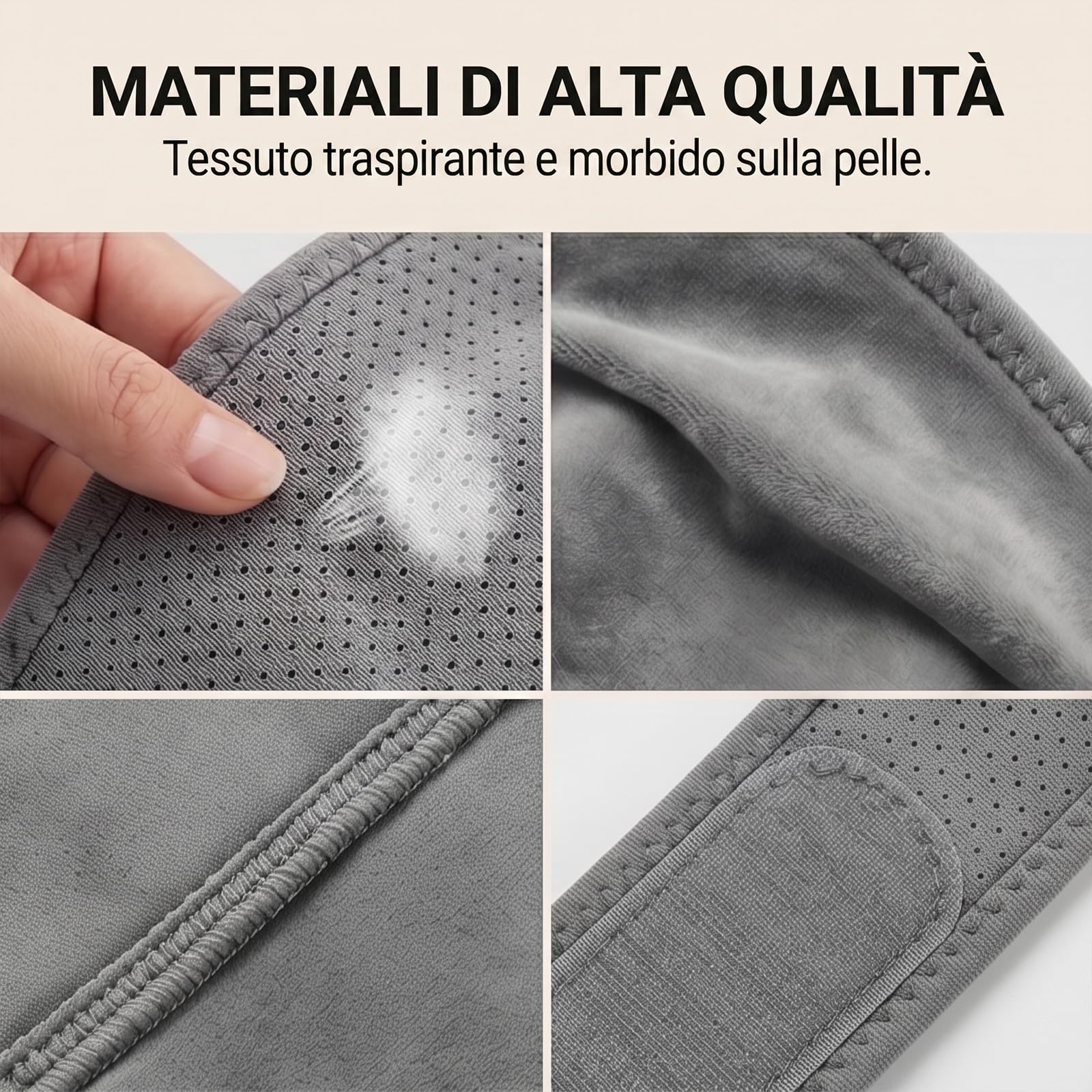 Hewelth Massaggiatore per Spalle Triple Method con Calore e Vibrazione, Senza Fili, Regolabile, per Spalle, Ginocchia e Gambe.