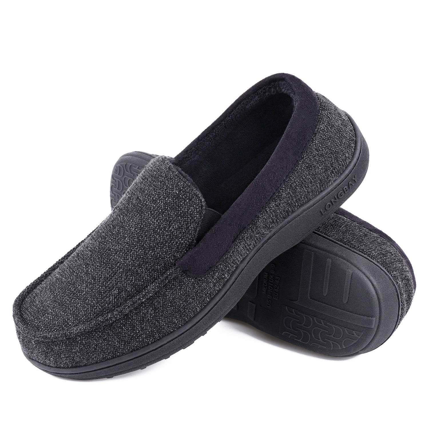 memory foam moccasin slippers